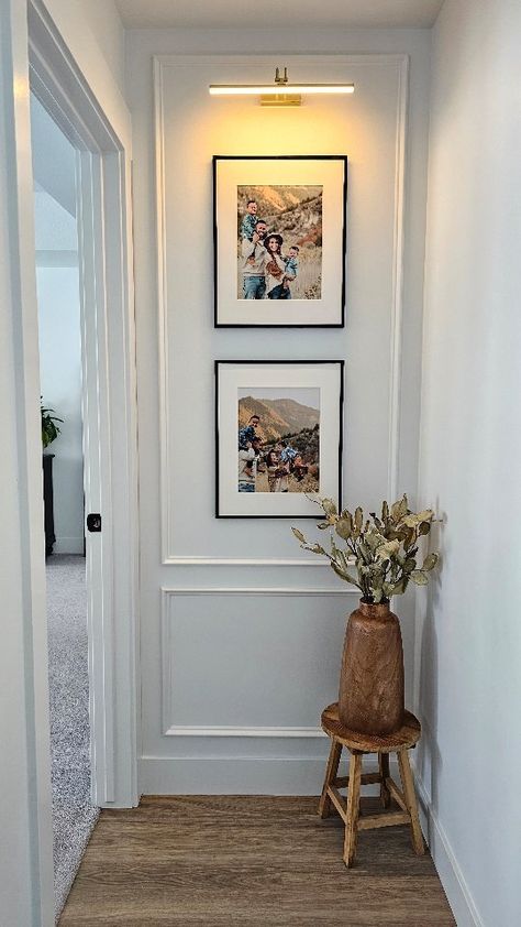 A little picture frame moulding goes a long way ✨️ I've had this vision in my head since we moved in almost a year ago, and we're just… | Instagram Picture Frame Moulding, Home Entrance Decor, January 21, Studio Mcgee, Decor Home Living Room, Home Design Decor, In My Head, Home N Decor, House Inspiration