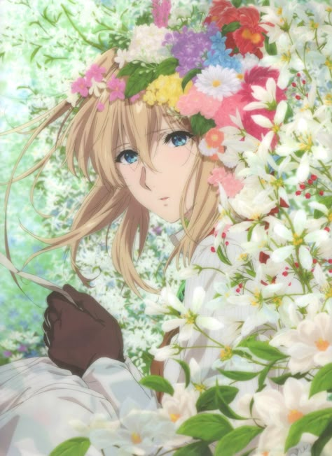 Official Anime Art Box on Twitter: "Violet Evergarden… " Violet Evergreen, Violet Garden, Shojo Anime, Violet Evergarden Anime, The Ancient Magus Bride, Kyoto Animation, Violet Evergarden, Anime Wall Art, Abstract Wallpaper