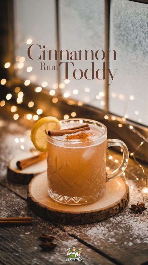 "Warm up your winter evenings with this delightful Cinnamon Rum Toddy Cocktail Recipe! This cozy drink combines the rich flavors of cinnamon and rum, perfect for chilly nights. Discover how to make a Hot Toddy Recipe with Rum that rivals classic Hot Buttered Rum Recipe Crock Pot versions. Whether you prefer a Hot Toddy Recipe Whiskey or a spiced twist, this Dark Rum Cocktail Recipe will satisfy your cravings. Enjoy a comforting Rum Toddy Recipe that's both aromatic and flavorful!" Rum Hot Toddy Recipe, Hot Toddy With Rum, Warm Whiskey Cocktails, Hot Toddy Recipe With Rum, Hot Cocktails Alcohol, Hottie Toddy Recipe, Hot Rum Drinks, Hot Buttered Rum Recipe Crock Pot, Hot Toddy Recipe Rum