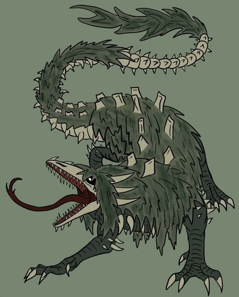 Scp 682, Zombie Apocalypse Outfit, Monster Drawing, Scary Monsters, Scp Foundation, Monster Concept Art, Fantasy Creatures Art, Creatures Art, Mythical Creatures Art