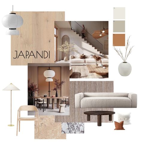 Modern Japandi Moodboard, Scandinavian Interior Mood Board, Walnut Interior Design, Interior Design Mood Board Inspiration, Japandi Moodboard, Living Room Moodboard, Moodboard Interior Design, Japandi Style Living Room, Mood Board Ideas