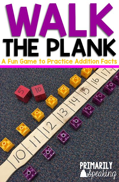 Easy Math Games, Math Night, Walk The Plank, Easy Math, Math Fluency, Daily Five, Addition Facts, Math Games For Kids, Math Intervention