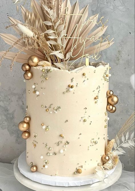 Modern Birthday Cakes, 40th Cake, Floral Cake Topper, Boho Cake, Gold Birthday Cake, Elegant Birthday Cakes, 18th Birthday Cake, Diy Cake Topper, Elegant Birthday