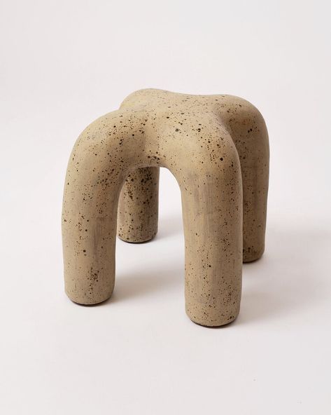 Ceramic Stitch Stool — ENY LEE PARKER Brass Bar Stools, Unique Stools, Ceramic Stool, Ceramic Furniture, Small Stool, Leather Stool, Modern Stools, Stainless Steel Bar, Coffee And Cocktail Tables