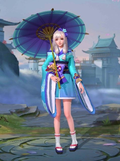 Mobile Legends Characters, Kagura Mobile Legends, Mlbb Characters, Kagura Mlbb, Pony Town Skins, Fasion Outfits, Mobile Legends Bang Bang, Oc Kny, Pony Town