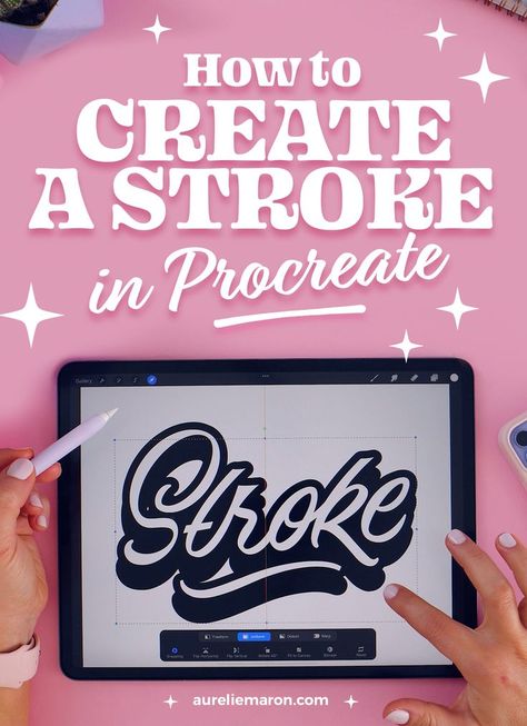 Tutorial on how to create a stroke in Procreate Shading Tools, Tools Background, Logo Design Inspiration Vintage, Logo Tutorial, Create Logo Design, Free Procreate Brushes, Illustrator Brushes, Beautiful Logos Design, Free Brushes