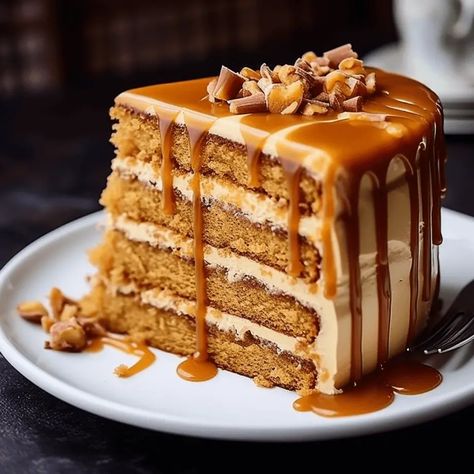 Butterscotch Cake with Caramel Icing - Life with Susan Butterscotch Caramel Cake, Easy Butterscotch Cake, Cake With Caramel Icing, Butterscotch Desserts, Butterscotch Recipes, Everyday Cakes, Butterscotch Cake, Cake With Caramel, Cheesecake Tarts