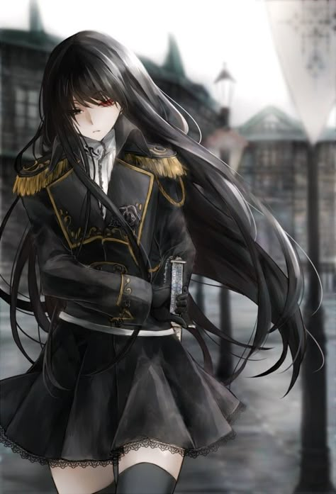 Anime Military, 다크 판타지, Military Girl, Anime Artwork Wallpaper, Digital Art Anime, Military Uniform, Awesome Anime, Anime Artwork, Anime Outfits