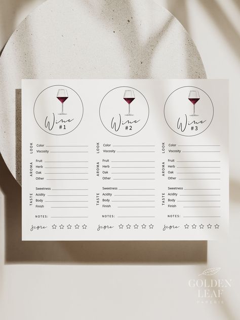 Elevate your wine tasting party with our Wine Tasting Placemat and Blind Wine Tasting Notes! This fun and interactive Wine Tasting Game is perfect for any gathering. Instantly downloadable and printable, it’s the ideal addition to your wine night. Get yours now and sip in style! #WineTasting #WineParty #PrintableGame #WineLovers #DigitalDownload #BlindTasting #WineNight #WineFun Blind Wine Tasting, Printable Placemat, Wine Tasting Notes, Notes Printable, Wine Tasting Experience, Wine Tasting Party, Tasting Party, Wine Night, Wine Enthusiast