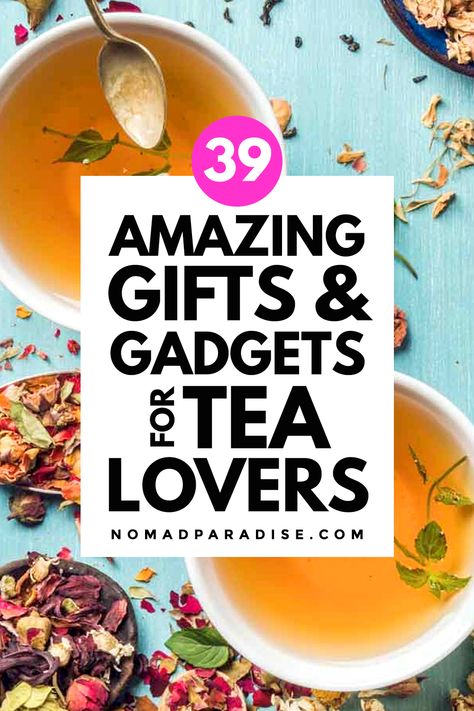 Tea Gadgets, Diy Tea Blends, Gifts For Tea Lovers, Tea Drinker Gifts, Tea Blends Recipes, Loose Tea Infuser, Tea Gift Box, Tea Gift Sets, Gadgets Gifts