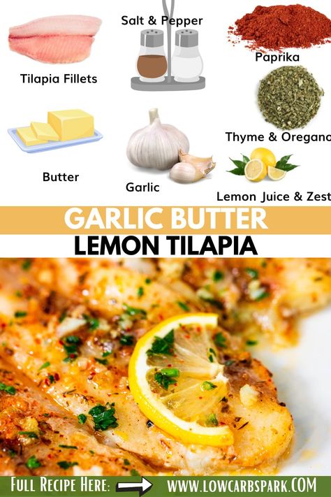 Tilapia Rice Recipes, Blackened Talipia Recipes Baked, Garlic Parmesan Tilapia Baked, Slow Cooker Tilapia Recipes, Tilapia Recipes Gluten Free, Fall Tilapia Recipes, Tilapia In Foil Packets Ovens, How To Make Tilapia In Oven, Talapia Meal Idea