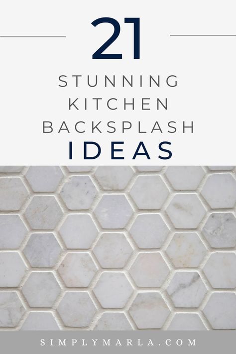 HEY EVERYONE! WE ARE SO EXCITED TO SHARE 21 AMAZING KITCHEN BACKSPLASH IDEAS FOR YOUR WHITE CABINETS! CHECK OUT HOW TO EASILY TRANSFORM YOUR KITCHEN WITH THESE BACKSPLASH IDEAS! WE HAVE DIFFERENT STYLE INSPO FOR ALL KITCHEN STYLES! WE HOPE YOU LOVE THIS POST! #GREYCABINETS #WOODCABINETS #BLUE #WITHDARKCABINETS #WHITECABINETS #OAK #PEELANDSTICK Backsplash Galley Kitchen, Backlash Kitchen Backsplash Tile White Cabinets, White Kitchen Backsplash With White Cabinets, Simple Farmhouse Kitchen Backsplash, Simple White Kitchen Backsplash Ideas, White Countertops With Backsplash, Picket Tiles Backsplash, Kitchen Blue Backsplash With White Cabinets, Backsplash Kitchen Cream Cabinets