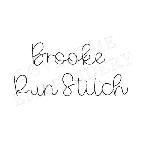 Brooke Script 1inch Bean Stitch Font A-Z, Cursive Run Stitch Font, Machine Embroidery Digital Download | Lovesome Embroidery Cursive Lettering Fonts, Hand Lettering Tattoo, Lettering Fonts Cursive, Brush Lettering Font, Machine Embroidery Alphabet, Fonts Hand Lettering, Cursive Lettering, Alphabet Lettering, Fonts Cursive