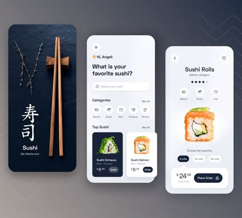 Restaurant Board, App Development Design, Restaurant App, Ecommerce App, Web Development Agency, Sushi Restaurant, Sushi Restaurants, App Design Inspiration, App Interface