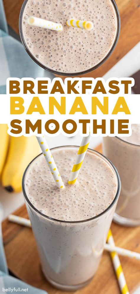 Greek Yogurt Smoothie Recipes, Coffee Banana Smoothie, Greek Yogurt Smoothie, Frosted Coffee, Banana Breakfast Smoothie, Yogurt Honey, Smoothie Breakfast, Smoothie Recipes With Yogurt, Honey Milk