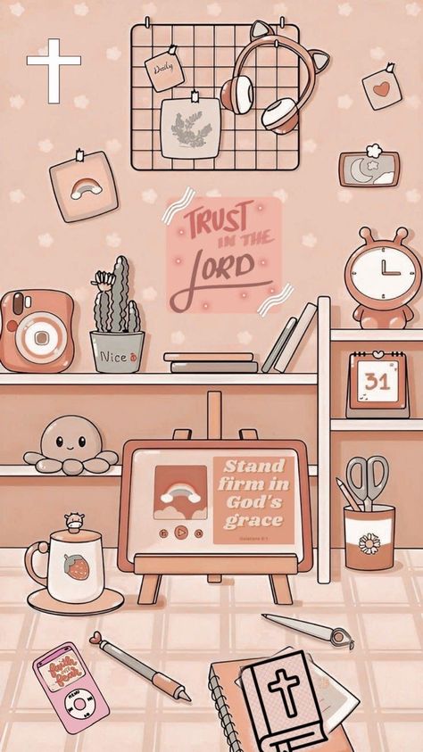 Christian Themed Wallpaper, Indie Christian Wallpaper, Christian Lofi Aesthetic, Kawaii Christian Wallpaper, Christian Anime Wallpaper, Kawaii Bible Verse, Christian Phone Themes, Pretty Christian Wallpaper Lockscreen, Christian Lock Screen Wallpaper