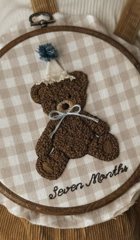 Embroidery Inspiration, Embroidery And Stitching, Embroidery Ideas, In My Head, Punch Needle, Embroidery Projects, Embroidery Art, I Try, Baby Room