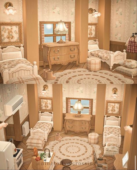 Animal Crossing House Ideas Bedroom, Animal Crossing Living Room Ideas Modern, House Interior Animal Crossing, Acnh House Ideas Inside Living Room, Acnh Farmhouse Interior, Bedroom Animal Crossing, Bedroom Ideas Acnh, A Home Bathed In Elegance Acnh, Acnh First Room Ideas