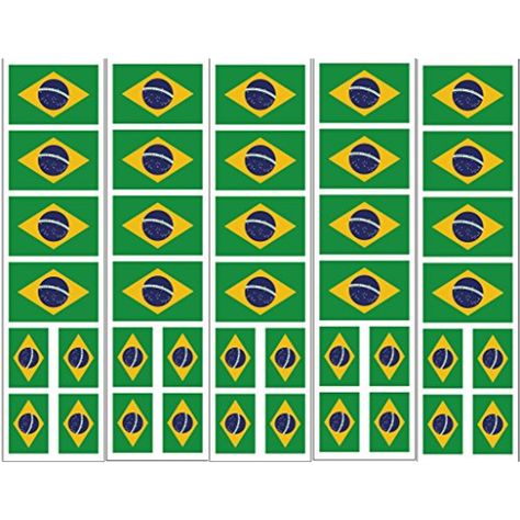 Brazilian Party, Brasil Flag, Matching Stickers, Awareness Tattoo, Brazil Flag, Large Tattoos, Themed Events, Craft Stickers, Rich Colors