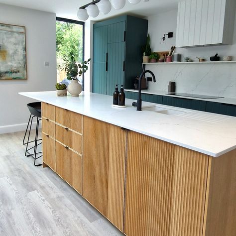 IKEA kitchen island hacks – inspiring ways to personalise your space | Ideal Home Ikea Butcher Block Island, Ikea Island Hack, Ikea Kitchen Countertops, Kitchen Island Hack, Ikea Kitchen Inspiration, Ikea Butcher Block, Ikea Island, Armoire Ikea, Ikea Bar