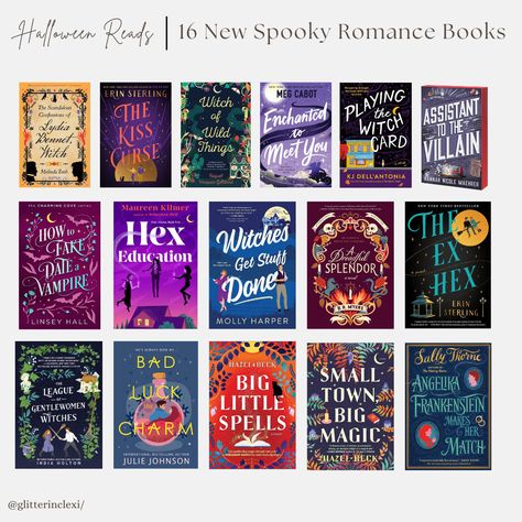 16 New Spooky Romance Books for Halloween - Novels to Read the October Spooky Season - GLITTERINC.COM Spooky Romance Books, Books For October, Halloween Romance Books, Spooky Season Books, Halloween Novels, Books For Halloween, Autumn Books, October Reading, Fall Reading List