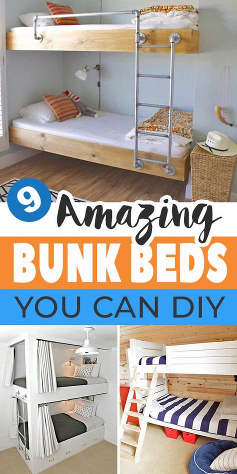 Amazing Bunk Beds, Diy Bunk Beds Plans, Pallet Bunk Beds, Diy Bunk Beds, Bohemian Photoshoot, Garden Craft Ideas, Bunk Bed Plan, Space Saving Bunk Bed, Diy Organizing Ideas