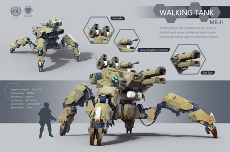 ArtStation - walking tank, xing jin Walking Tank, Mecha Tanks, Concept Vehicles Sci Fi, Futuristic Armour, Spaceship Concept, Arte Robot, Affinity Photo, Robot Concept, Futuristic Art