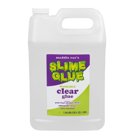 One Gallon of Clear Glue - Slime Happiness!  Thank you Santa! Toxic School, Slime Glue, Avalanche Slime, Slime Making Kit, Perfect Slime, Clear Glue Slime, Slime Ingredients, Slime Making, Slime No Glue