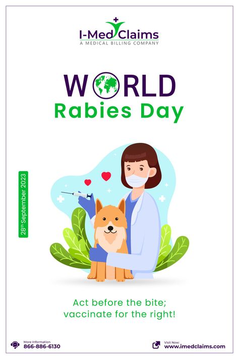 Did you know that World Rabies Day is a critical milestone to raise awareness for the prevention of this viral disease? Rabies affects humans and animals, causing severe brain inflammation and posing a significant health threat. On this World Rabies Day, let's reflect on our collective efforts to combat this deadly disease and remember that the battle against rabies is ongoing. Share the message and strive for a rabies-free world! World Rabies Day, Brain Inflammation, Humans And Animals, Medical Billing, Character Wallpaper, The Battle, The Message, This World, Disease