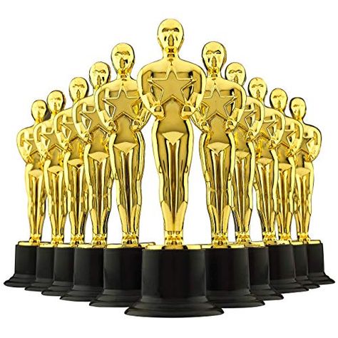 Hollywood Decorations, Oscar Trophy, Hollywood Party Decorations, Golden Awards, Award Trophy, Halloween Scavenger Hunt, Red Carpet Party, Awards Party, Gold Award