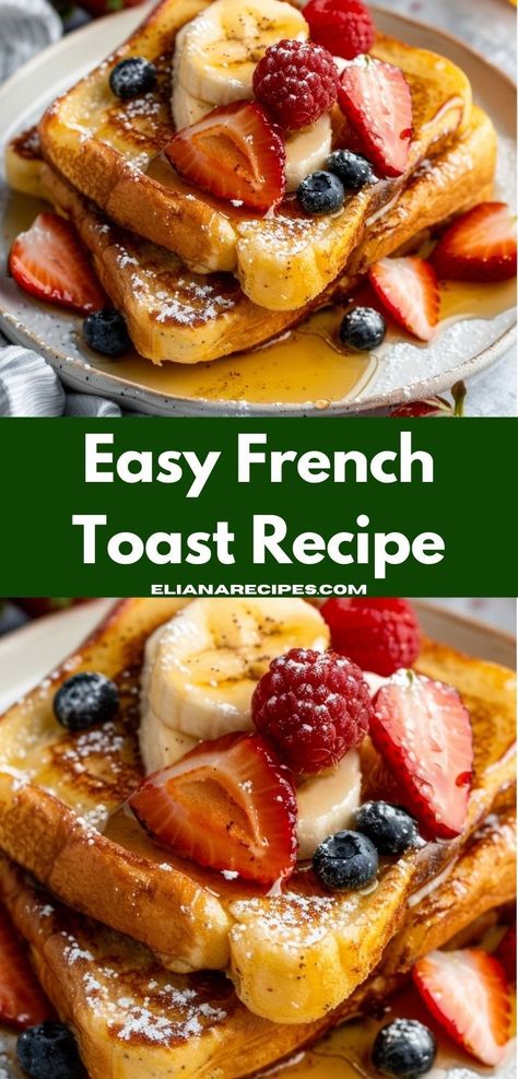 Craving breakfast food? This Easy French Toast Recipe is the ultimate choice! Perfect for breakfast, breakfast for dinner, or as a toast sandwich, it’s a great addition to your toast breakfast ideas. Toast Ideas Breakfast, Easy French Toast, Easy French Toast Recipe, Toast Ideas, Best French Toast, Toast Sandwich, Easy Breakfast Ideas, French Toast Easy, Breakfast Toast