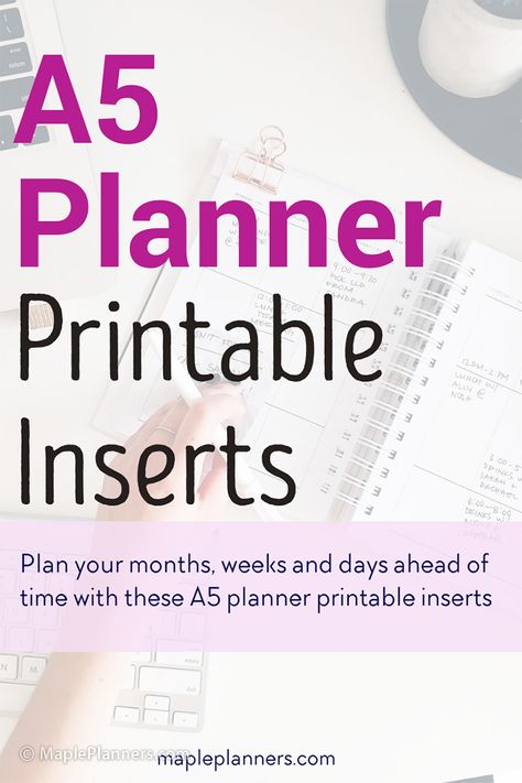 A5 Planner Printable Inserts | A5 Weekly and Monthly Planner Inserts A5 Weekly Planner Printable Free, Free A6 Planner Printables, A5 Free Planner Printables, A5 Printables Free, Planner Inserts Printable Free, Discbound Planner Printables, Calendar Journal Ideas, A5 Planner Printables Free, Monthly Planner Organization