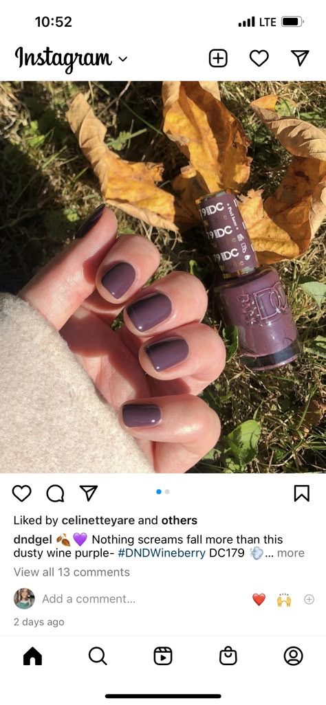 Dnd Fall Nails, Nail Polish Combinations, Dnd Gel Nail Polish, Dnd Nail Polish, Mani Pedi Ideas, Pedi Ideas, Gel Nail Polish Colors, Gel Colors, Nails Only