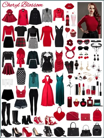 Blossom Outfit Ideas, Riverdale Blossom, Cherry Blossom Outfit, Blossom Outfit, Blossom Costumes, Cheryl Blossom Outfits, Veronica Lodge Outfits, Cheryl Blossom Aesthetic, Outfit Ideas For College