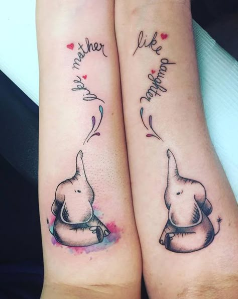 51 Extremely Adorable Mother-Daughter Tattoos to Let Your Mother Know How Much She Means to You Mom Daughter Tattoo, Mum And Daughter Tattoo, Mother Daughter Tats, Mother Daughter Tattoo Ideas, Mother And Daughter Tattoos, Mommy Daughter Tattoos, Small Best Friend Tattoos, Daughter Tattoo Ideas, Mom And Daughter Tattoos