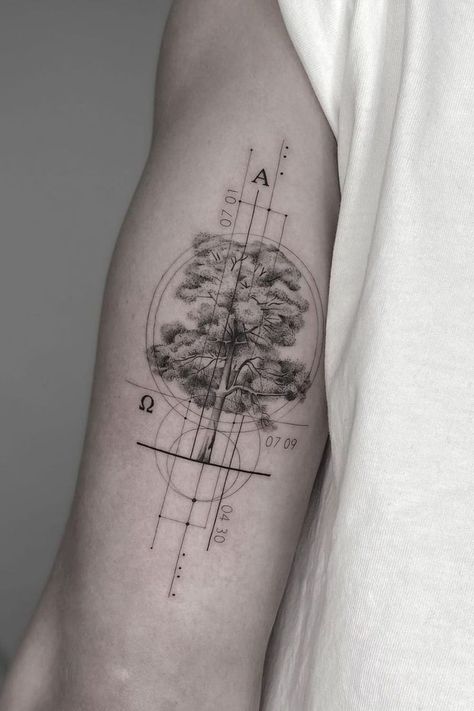 Open Minded Tattoo, Open Mind Tattoo, Bonsai Tattoo, Yggdrasil Tattoo, Bonsai Tree Tattoos, Tree Tattoo Forearm, Science Tattoos, Tattoo 2024, Dna Tattoo