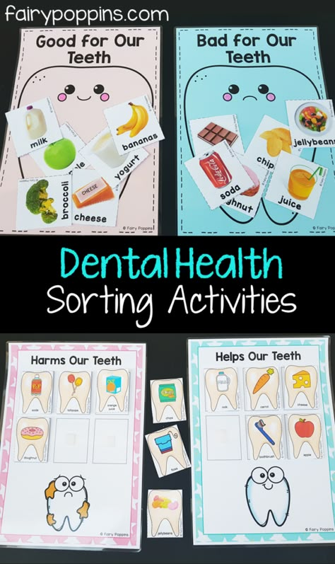 Dental Activities for Kids | Fairy Poppins Dental Activities For Kids, Dental Activities, Health Preschool, Dental Health Week, Dental Health Preschool, Dental Health Activities, Dental Health Month, Gym Nutrition, People Who Help Us