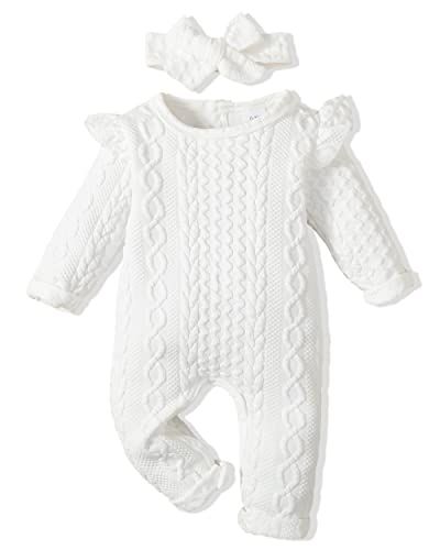 Baby Rompers Girl, White Long Sleeve Romper, Newborn Baby Girl Clothes, Adorable Baby Clothes, Infant Baby Girl, Winter Baby Clothes, Baby Boy Clothes Newborn