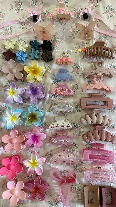 Hair Tie Accessories, Easy Hairstyles For Thick Hair, Fancy Jewellery Designs, Hair Accessories Collection, All I Ever Wanted, Jewelry Accessories Ideas, Girly Accessories, Hair Claws, Fancy Jewellery