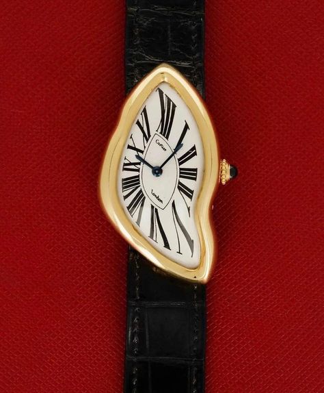 CARTIER CRASH WATCH Cartier Crash Watch, Crash Watch, Cartier Crash, Vintage Cartier Watch, Cartier Watches Women, Vintage Watches Women, Watch Clock, Cartier Watch, Watches Luxury