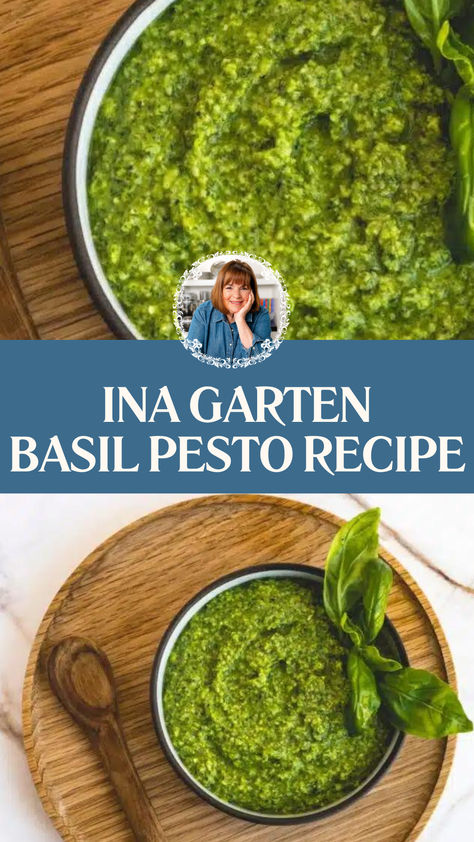 Ina Garten Basil Pesto Recipe Ground Beef Stroganoff Recipes, Pesto With Walnuts Recipes, Best Pesto Recipe, Ground Turkey Chili Recipe, Beef Stroganoff Recipes, Pine Nut Pesto, Stroganoff Recipes, Ground Turkey Chili, Basil Pesto Recipe