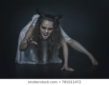 Woman Crawling Creepy Images, Stock Photos & Vectors | Shutterstock Crawling Photoshoot, Crawling Pose Drawing, Scary Poses Reference Photo, Creepy Crawling Pose, Human Snarling Reference, Crawling Towards Camera Pose, Woman Crawling Pose, Woman Crawling, Crawl Pose Reference