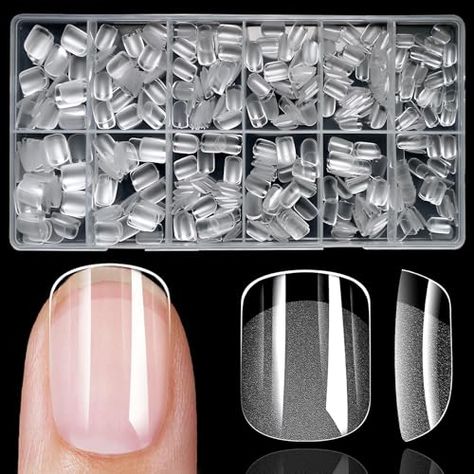 LoveOurHome 600pc Gel X Nail Tips Short Square Fake Nail Tips Full Cover Clear False Nails XS Artificial Fingernails Soft Gel X Nail Art Tips for Acrylic Nails Extension Press on Nail Making16.99 #Beauty Gel X Nail Art, Normal Nails, Nail Tips Short, Natural Fingernails, Square Nail Tips, Short Square Nail, Nail Making, Clear Nail Tips, Gel X Nail