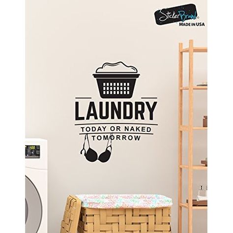 Laundry Pictures, Laundry Cafe, White Wall Stickers, Laundromat Business, Laundry Logo, Wash Dry Fold Repeat, Self Service Laundry, Student Lounge, Laundry Wall Art