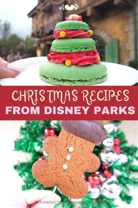 Disney Christmas Treats, Disney Dessert Recipes, Disney Copycat Recipes, Disney Themed Food, Disney Dishes, Disney Inspired Food, Christmas At Disney, Disney Foods, Enchanted Christmas