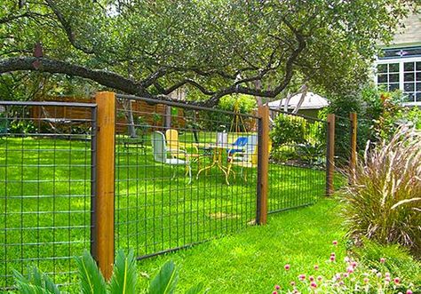 Bull Panel Fence, Fences That Don't Obstruct View, Dog Yards, Mcm Exterior, Commercial Fence, Fencing Design, Panel Fence, Ranch Fencing, Fences Ideas