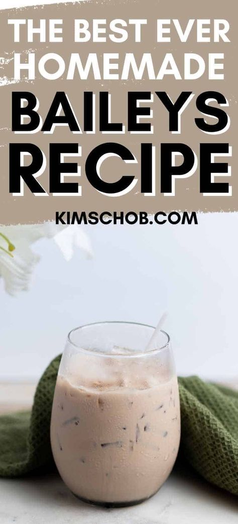 Homemade Baileys Recipes, Home Made Baileys Irish Cream, Diy Baileys, Irish Cream Recipes, Homemade Baileys Irish Cream, Baileys Irish Cream Recipes, Peppermint Patty Recipe, Irish Cream Recipe, Christmas Alcohol