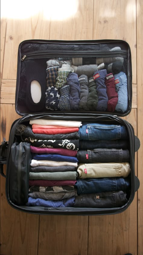 Suitcase Packing Tips, Restaurants In Paris, Carry On Packing, Packing Luggage, Packing Hacks, Traveling Tips, Travel Essentials For Women, Suitcase Packing, Travel Humor