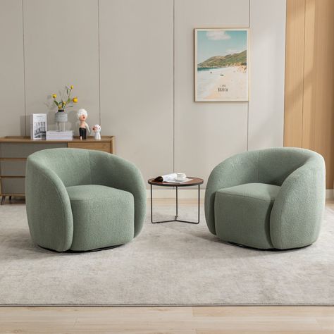 Two Swivel Chairs Living Room, Modern Accent Chairs For Living Room, Podcast Chairs, Accent Chairs For Living Room Modern, Round Chair Living Room, Hotel Room Chair, Sofa And Chair Living Room, Office And Nursery, Two Accent Chairs