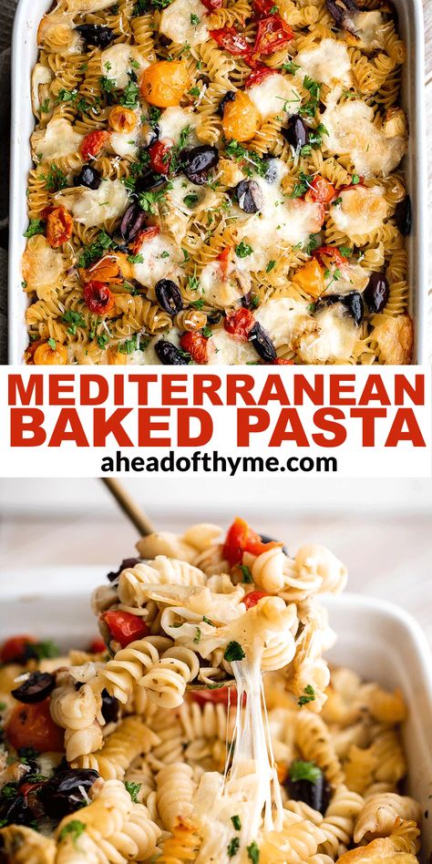 Pasta Recipes Mediterranean, Medatrainian Recipes Dinners, Healthy Mediterranean Pasta Recipes, Easy Mediterranean Family Dinners, Pasta With Artichokes And Olives, Mediterranean Pasta Recipe, Vegiterranean Recipes Easy Dinner, Mediterranean Dinner Ideas Easy, Gut Healthy Pasta Recipes